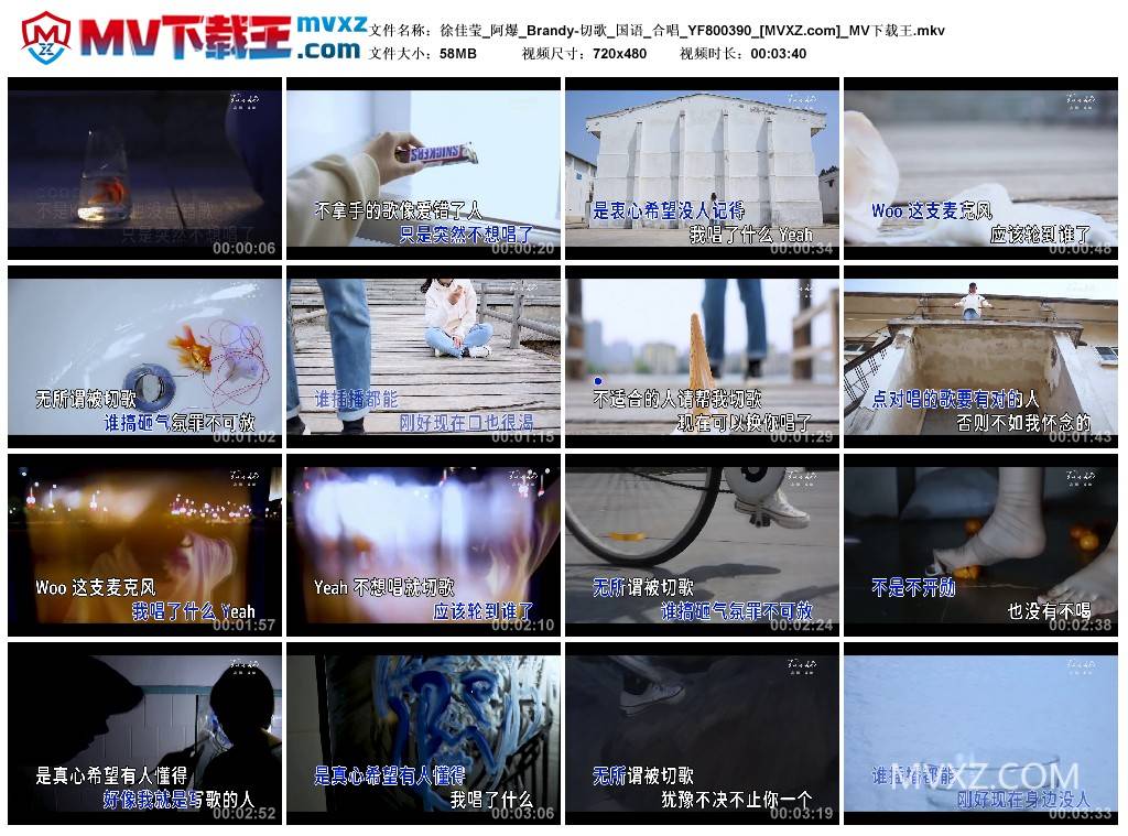 徐佳莹_阿爆_Brandy-切歌_国语_合唱_YF800390